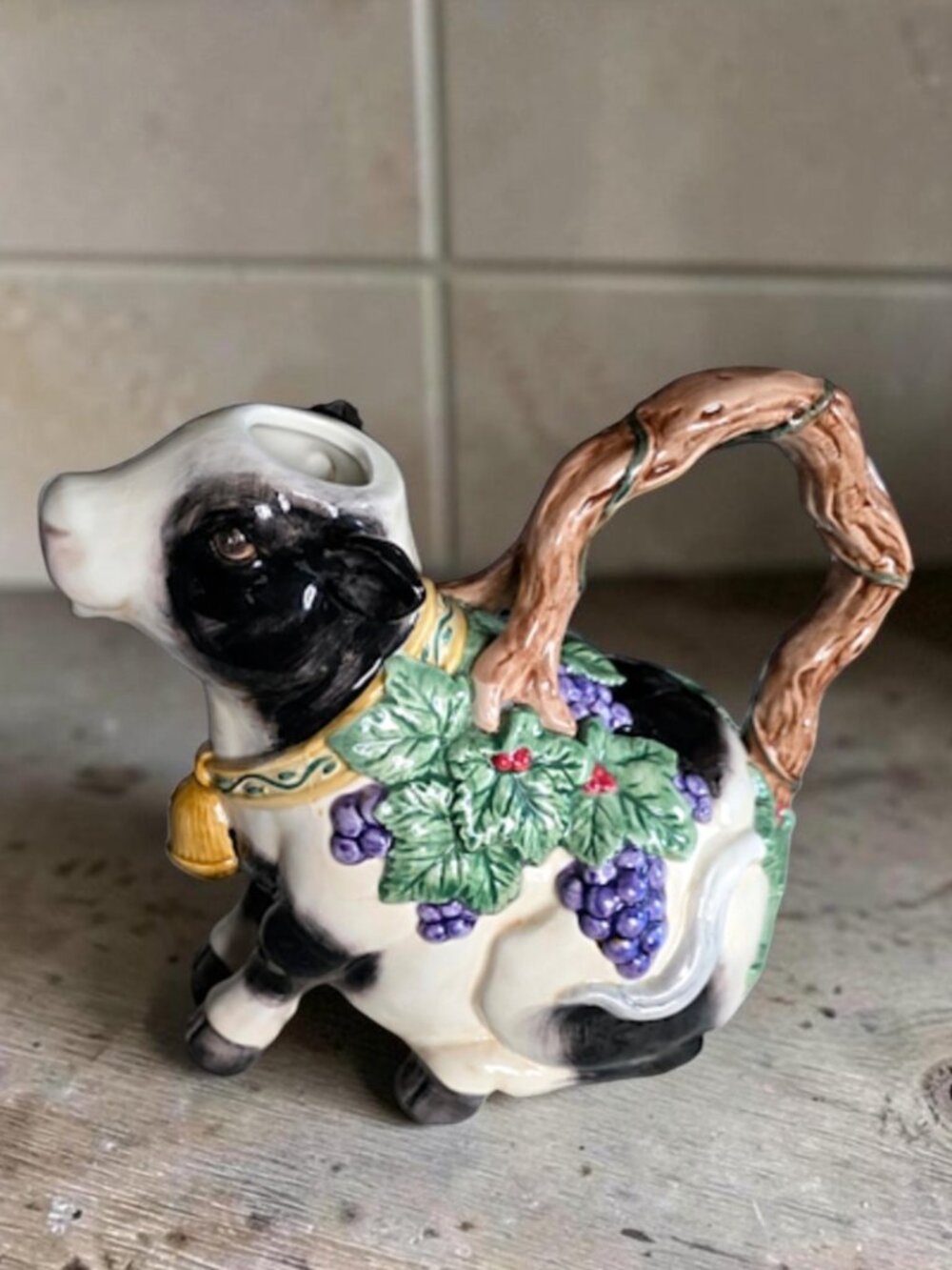 VINTAGE FITZ & FLOYD Heidi Holstein Teapot / Pitcher 35 oz